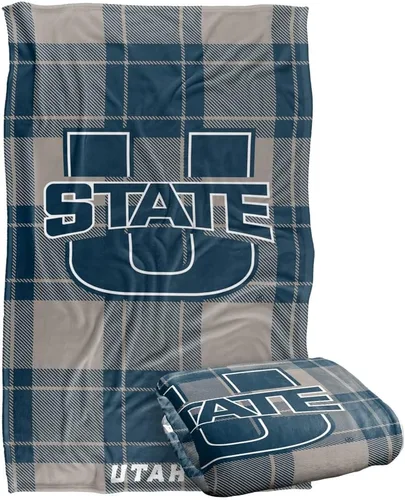 Vista 213 de LOGOVISION St John's University Campus Plaid Spirit Silky Touch Manta súper suave 36 x 58 pulgadas