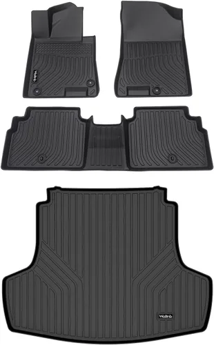 Vista 224 de Tapetes de piso para todo clima y forro de carga con respaldo para Chevrolet Suburban de 7 asientos 2021-2025 / GMC Yukon XL de 7 asientos