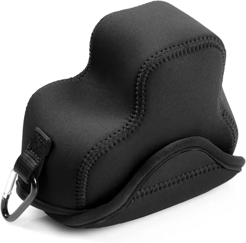 Vista 5 de Mega Gear - Funda de neopreno para cámara Canon EOS R100 (0.709-1.772 in), elegante y protectora para fotografía digital, color negro