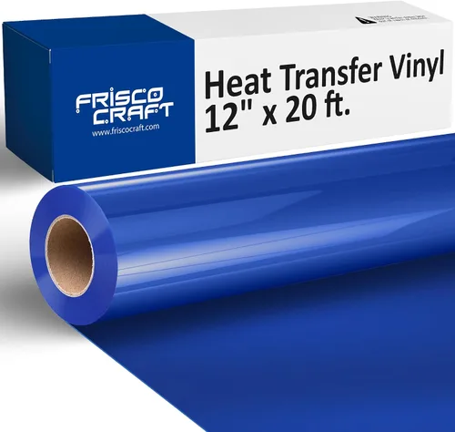 Vista 8 de Frisco Craft Rollos de vinilo HTV – Rollos de vinilo de transferencia de calor para impresiones personalizadas – Rollo HTV mate de 12 pulgadas x 20