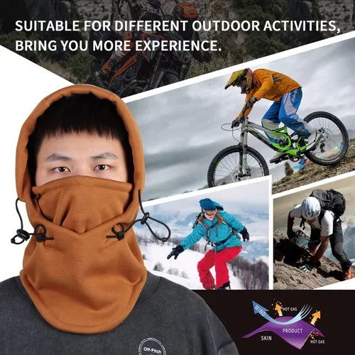 Vista 3 de Fabulous BE Xtreme - Pasamontañas de esquí para hombre, motocicleta, capucha y bufanda