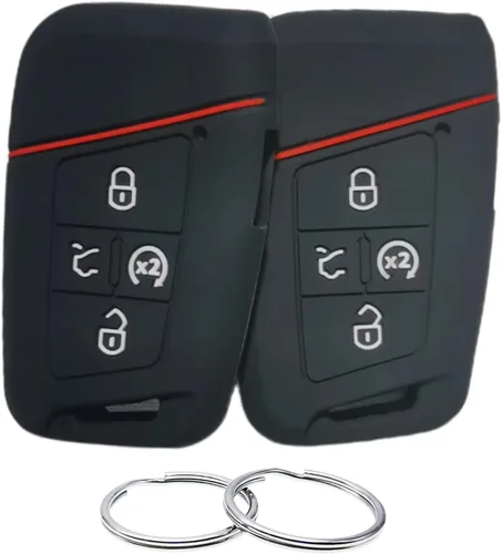 Vista 9 de REPROTECTING Funda de Goma de Silicona para Llavero Compatible con VW Volkswagen Atlas Golf Alltrack Jetta Passat Tiguan Taos 2018-2025