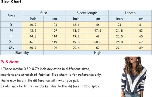 Vista 4 de Necooer Suéter casual de manga larga con cuello redondo y bloques de color para mujer
