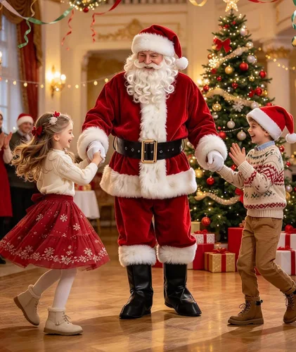 Vista 6 de Conjunto de 9 piezas de disfraz de Papá Noel para hombre Rojo vino