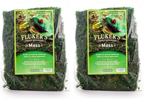Vista 5 de Fluker's Musgo de terrario de reptil verde, 4 cuartos de galón