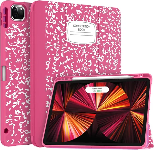 Vista 14 de Soke Funda para iPad Pro 11 (M2) 2022/2021/2020 con soporte para lápices