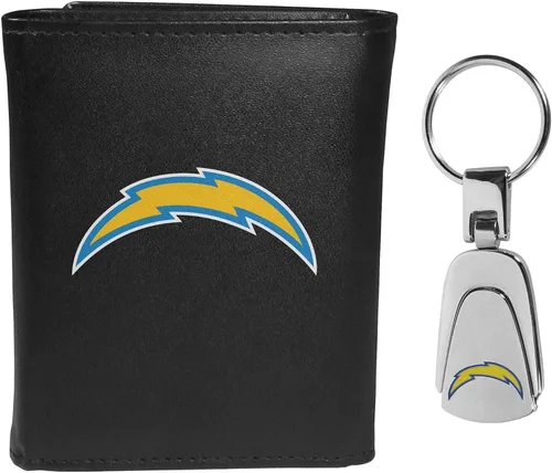 Vista 16 de Siskiyou Sports NFL unisex Tri-fold Wallet & Steel Key Chain
