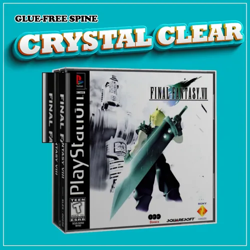 Vista 4 de MALKO - Paquete de 10 protectores compatibles con fundas dobles para juegos de PS1 y CD de música