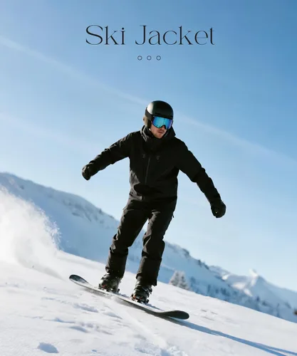 Vista 7 de wantdo Chaqueta de esquí impermeable de montaña para hombre, abrigo de nieve de invierno, impermeable resistente al viento Negro