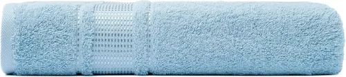 Vista 4 de Melissa Linen, Toalla de baño, 100% algodón turco para baño, toalla de ducha absorbente, de secado rápido, duradera y suave, 35 x 60 pulgadas Azul