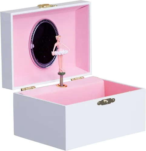 Vista 2 de Joyero de bailarina musical morena personalizado