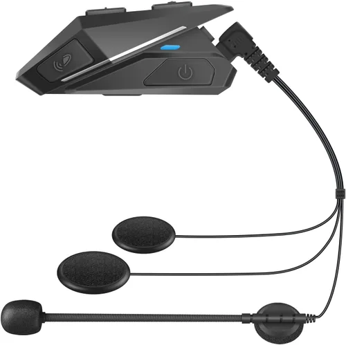 Vista 8 de Auriculares para casco de motocicleta Bluetooth 5.0, auriculares deportivos con reducción de ruido, respuesta automática, control de volumen