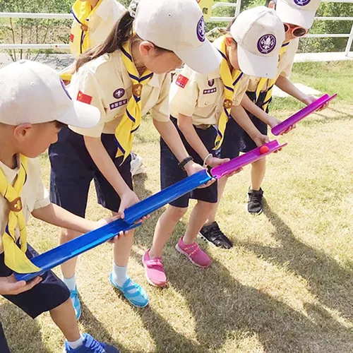Vista 7 de KINDEN Team Building Exercise Activities Pipeline Kit Group Games, Half Pipes Indoor Outdoor Ice Breaker Group Learning Team Work Youth Sports for