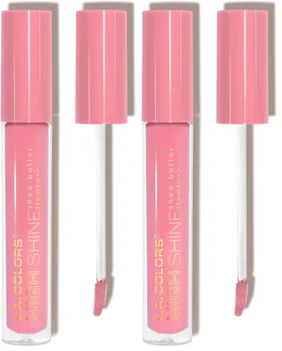 Vista 22 de Manteca de Karité Lip Gloss de lato brillo L.A. Colors, de 0,14 onza, Bebé Pastelillos (Baby Cakes)