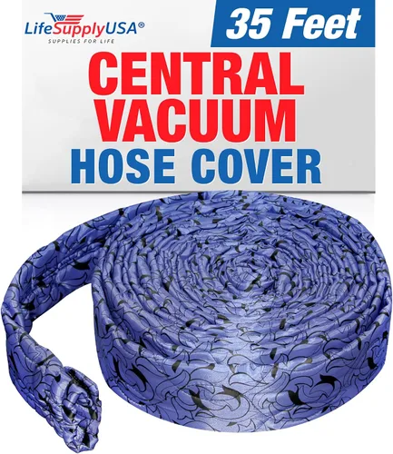 Vista 9 de Funda de manguera de vacío central acolchada de 30 pies con cremallera, funda de manguera para recolección de polvo, compatible con modelos 360