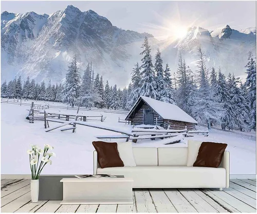 Vista 10 de wall26 Adhesivo mural removible para pared, vista aérea, bosque verde, montaña, lago, naturaleza, desierto, fotografía, realismo, paisaje rústico