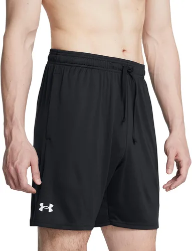 Vista 3 de Under Armour - Pantalones cortos Tech Vent de 7 pulgadas para hombre, (001) Negro / Blanco, Mediana