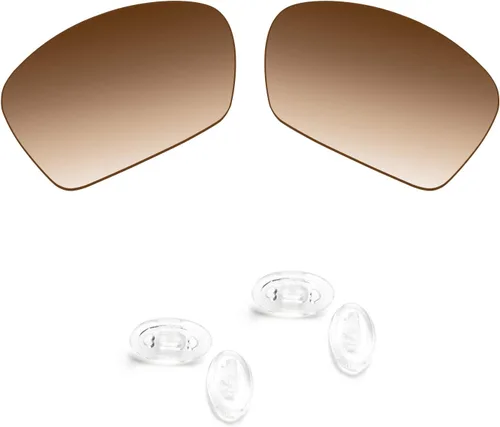 Vista 4 de Eye Opening Stuff Lentes de repuesto polarizadas y almohadillas de nariz compatibles con gafas de sol Oakley Plaintiff OO4057 Dorado