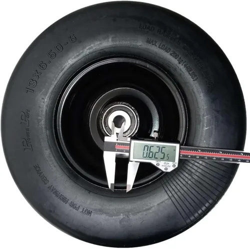 Vista 2 de Wright 72460033 - Juego de 2 ruedas planas de goma maciza de 13 x 6.5-6