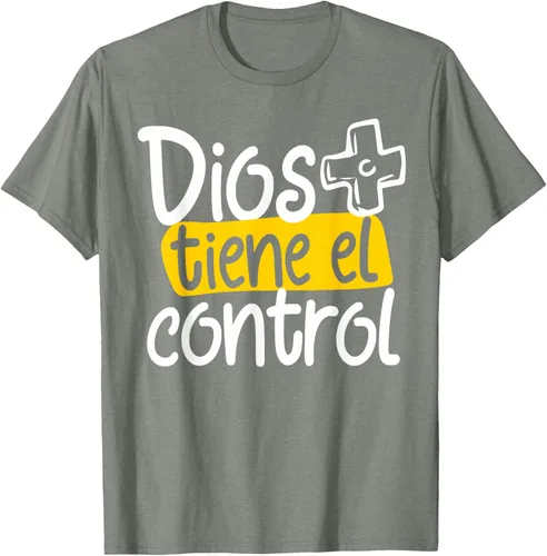 Vista 25 de Regalo Cristiano En Español Christian Spanish Dios Tiene Con Camiseta, Negro