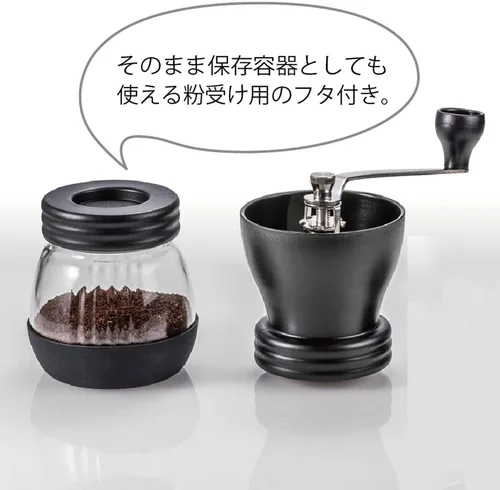 Vista 3 de Molinillo de café cerámico Hario Skerton con espacio para almacenar (100 g), MSCS-2B
