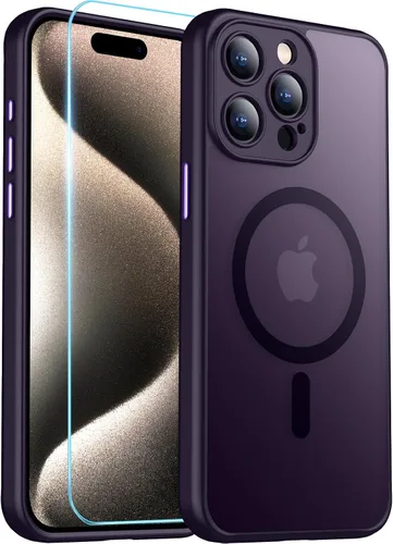Vista 25 de Red2Fire Funda magnética para iPhone 13 Pro Max, protección completa mejorada de la cámara, compatible con MagSafe, funda protectora translúcida