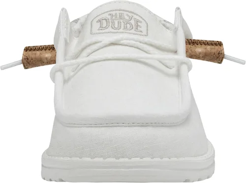 Vista 7 de Hey Dude Wally Linen - Mocasines para hombre, cómodos y ligeros, sin cordones