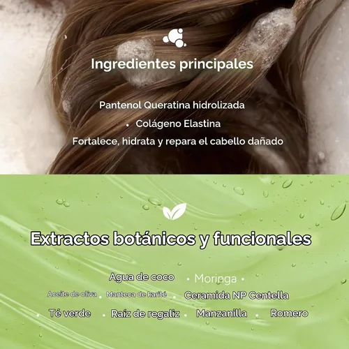 Vista 5 de Champú Coreano con Romero – Fórmula para el Cuero Cabelludo Libre de Sulfatos, Siliconas y Parabenos – Fortalece, Hidrata y Refresca el Cabello
