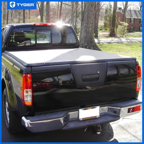 Vista 3 de Tyger Auto T3 Cubierta Suave Tri-Plegable Tonneau para Cama de Camioneta Compatible con 2005-2021 Nissan Frontier; 2009-2012 Suzuki Equator Cama