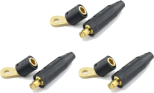 Vista 6 de WeldingCity Cable de soldadura Adaptador de conector de terminal hembra 2-AF Perno roscado a Tweco/Lenco macho 2-MPC/4-MPC/LC-40/LC-40HD