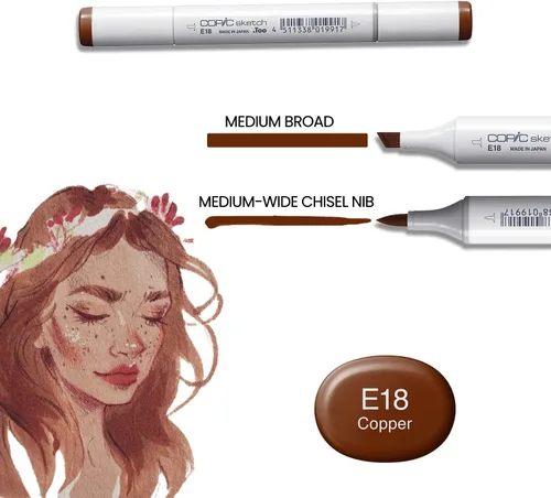 Vista 3 de Copic Marcador SKST6-SKIN Sketch Skin Tones 1 Marcador (Pack de 6)