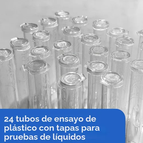 Vista 2 de API Tubos de ensayo de plástico de repuesto con tapas para cualquier kit de prueba de acuario, incluyendo el kit de prueba maestro de agua dulce API