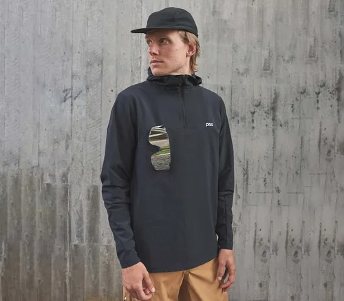 Vista 3 de POC Sudadera térmica con capucha para hombre