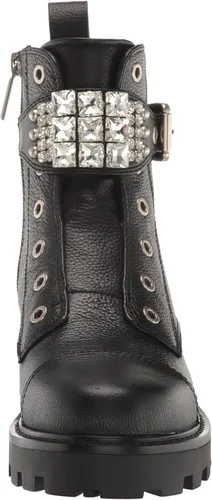 Vista 2 de Karl Lagerfeld Paris Botas de combate Maeva con suela Lug-Sole para mujer con detalles de cristal