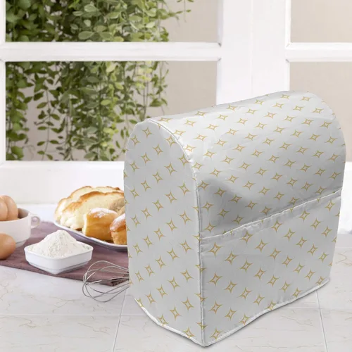 Vista 3 de Ambesonne Funda moderna para batidora, patrón de estrellas pequeñas como diamantes para la oficina en casa, arte contemporáneo, organizador
