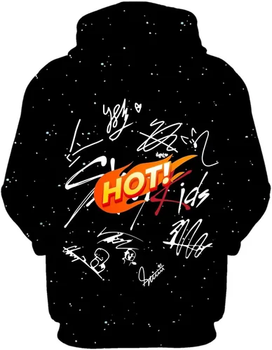 Vista 2 de Kpop Sudaderas con capucha 3D impresas unisex sudaderas sudadera chaqueta para mujeres y hombres