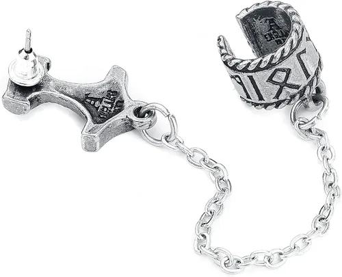 Vista 4 de Alchemy Metal Wear Thor Donner Earcuff - Brazalete colgante para mujer y niña, Peltre inglés fino, No es una piedra preciosa