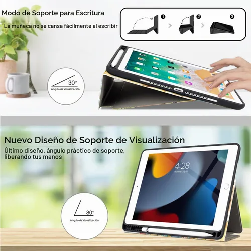Vista 4 de Vimorco - Funda para iPad de 6ª/5ª generación 2018/2017 de 9,7 pulgadas Sendero de la playa Vista al mar