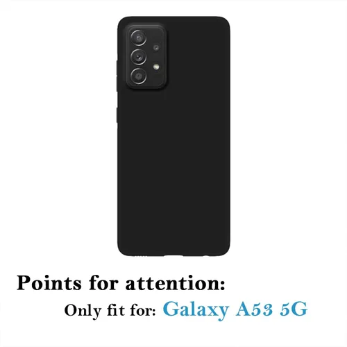 Vista 8 de Funda personalizada para Samsung Galaxy A53 5G, funda protectora de poliuretano termoplástico suave contra arañazos, color negro
