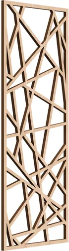 Vista 12 de Conway Paneles de pared decorativos de madera con calado, 9 3/8 pulgadas de ancho x 24 3/8 pulgadas de alto x 1/4 de alto, aliso