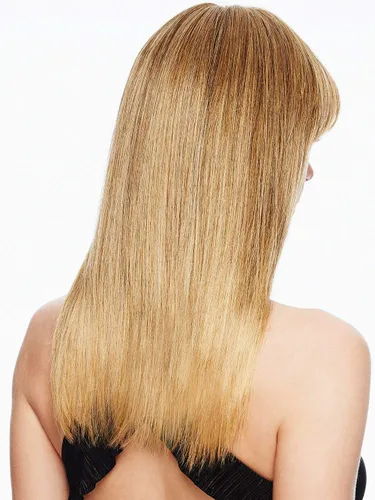 Vista 6 de Flecos en la parte superior de la cabeza color R6/30H chocolate cobre – 16 pulgadas de longitud Topper Hairdo Base Monofilamento 5 Clips Natural