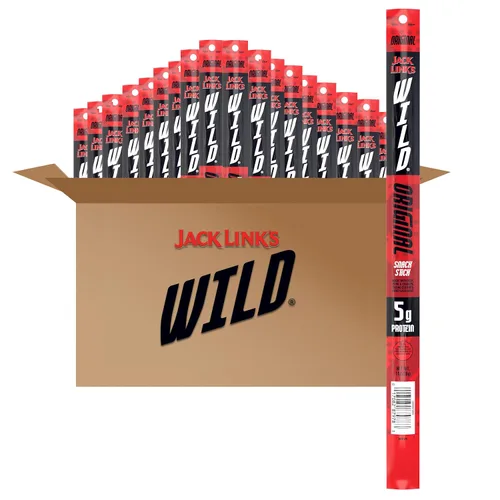 Vista 6 de Jack Link's Teriyaki Beef Jerky Multipack – Paquete de 20 bolsas de 0.625 onzas – Snacks de proteína de carne real listos para comer, 0.27 oz