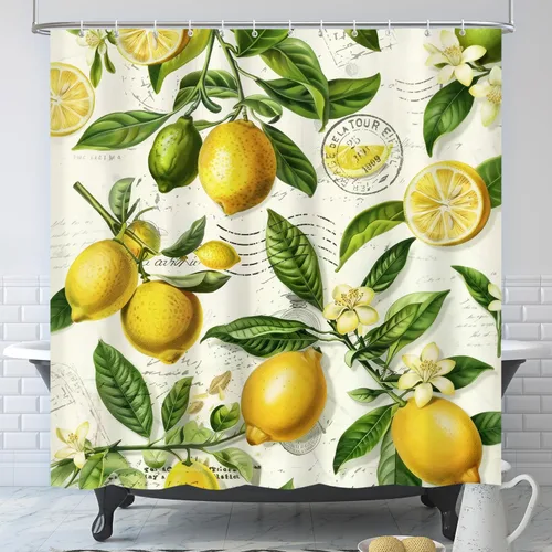 Vista 13 de Vimorco Cortinas de ducha, cortina floral para baño con 12 ganchos, tela de poliéster decorativa para el hogar, lavable a máquina, accesorios