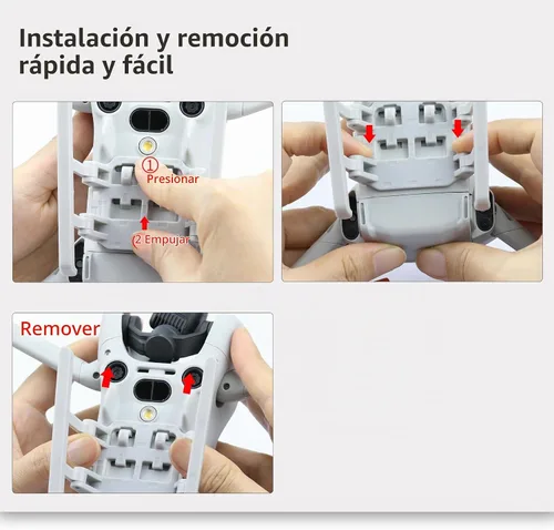 Vista 4 de Tren de aterrizaje para DJI Mini 4 Pro Drone,Piernas plegables,Accesorios de pies de extensión
