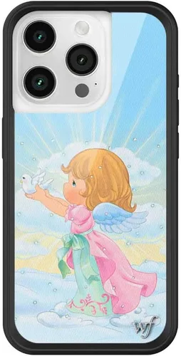 Vista 62 de Wildflower - Fundas compatibles con Apple iPhone 15 Pro Protector de goma negro, certificado de prueba de caída de 4 pies, propiedad de mujeres