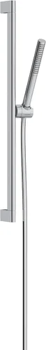 Vista 9 de hansgrohe Pulsify S Ducha de mano de 12 pulgadas con 1 chorro, barra deslizante y manguera PowderRain, Lluvia Intensa, Masaje Pulsante en níquel