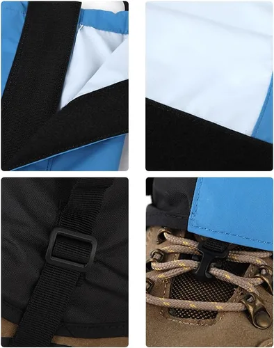 Vista 6 de Polainas impermeables para las piernas, polainas para botas de nieve, leggings de seguridad de protección de serpientes para senderismo, campamento