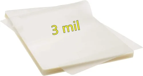 Vista 2 de RyhamPaper Bolsas de laminación térmicas, hojas laminadoras de 9 x 11.5 pulgadas, tamaño carta de 3 mil, paquete de 100 hojas laminadoras