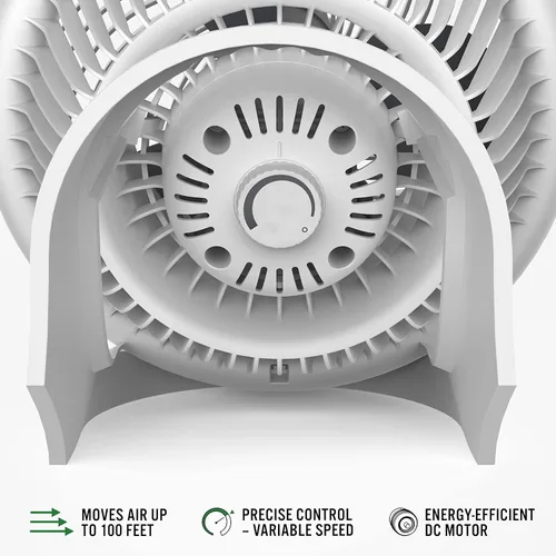 Vista 3 de Vornado 733DC - Ventilador circulador de aire inteligente energético para toda la habitación, fabricado en Estados Unidos, control de velocidad