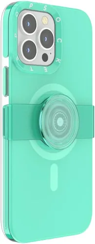 Vista 4 de PopSockets: Funda para iPhone 13 Pro con agarre y deslizamiento para teléfono compatible con MagSafe, funda para iPhone 13 Pro, compatible con carga
